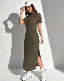 Kleid - kode 3436 - olivgrün