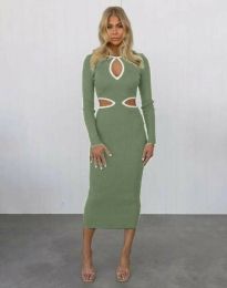 Kleid - kode 30911 - olivgrün