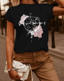 T-Shirt - kode 13807 -  schwarz