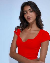 Bluse - kode 33121 - 5 - rot