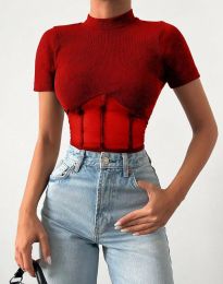 Bluse - kode 12122 - 3 - rot
